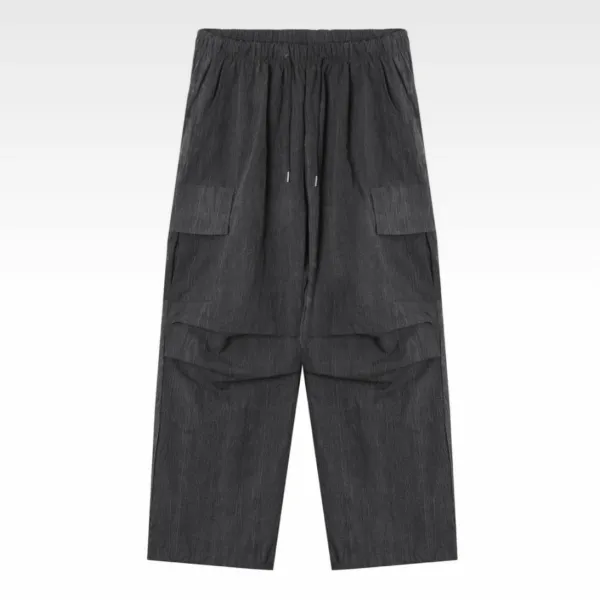 Versatile Contrast Stripe Cuffed Relaxed Cargo Pants