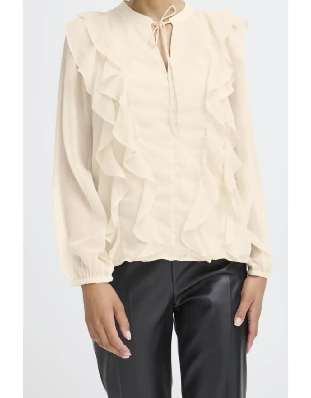 Ruffled Detail Everyday Blouse