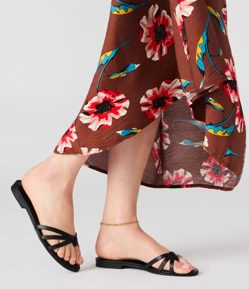 Calissi Leather Strappy Slide Women's Sandal