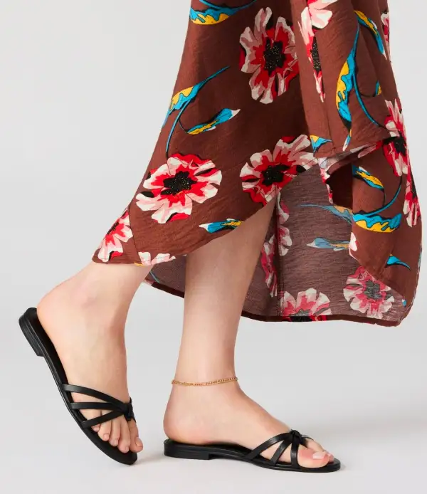 Calissi Leather Strappy Slide Women's Sandal