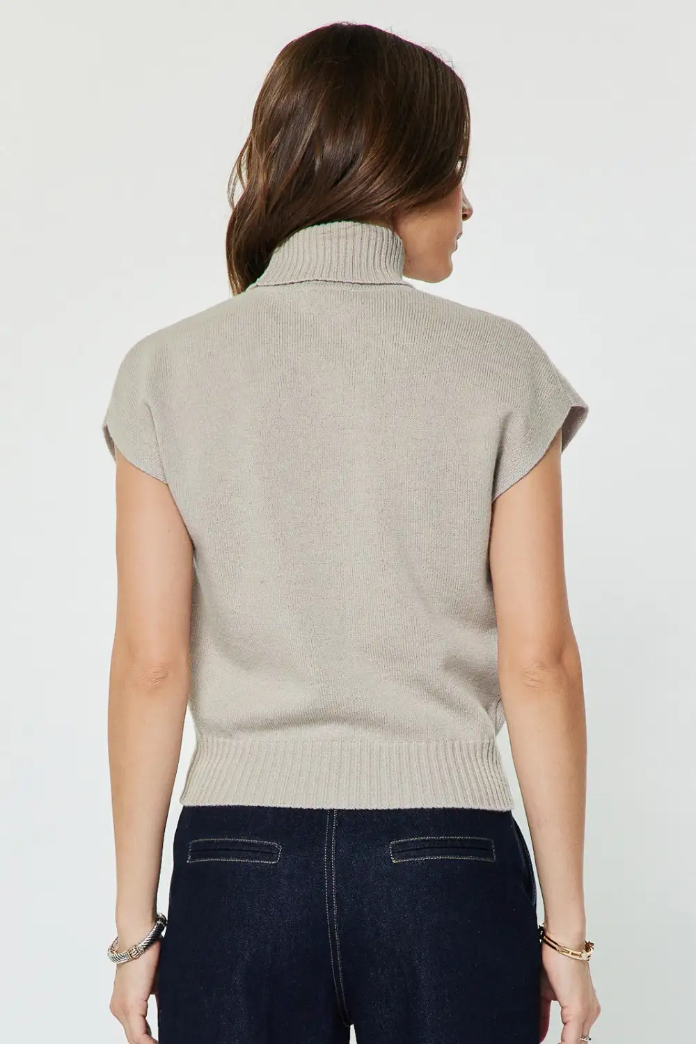Turtleneck Knit Top