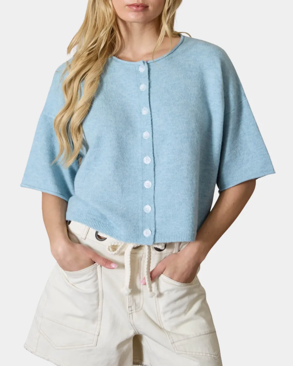 Raw Edge Boxy Cardigan