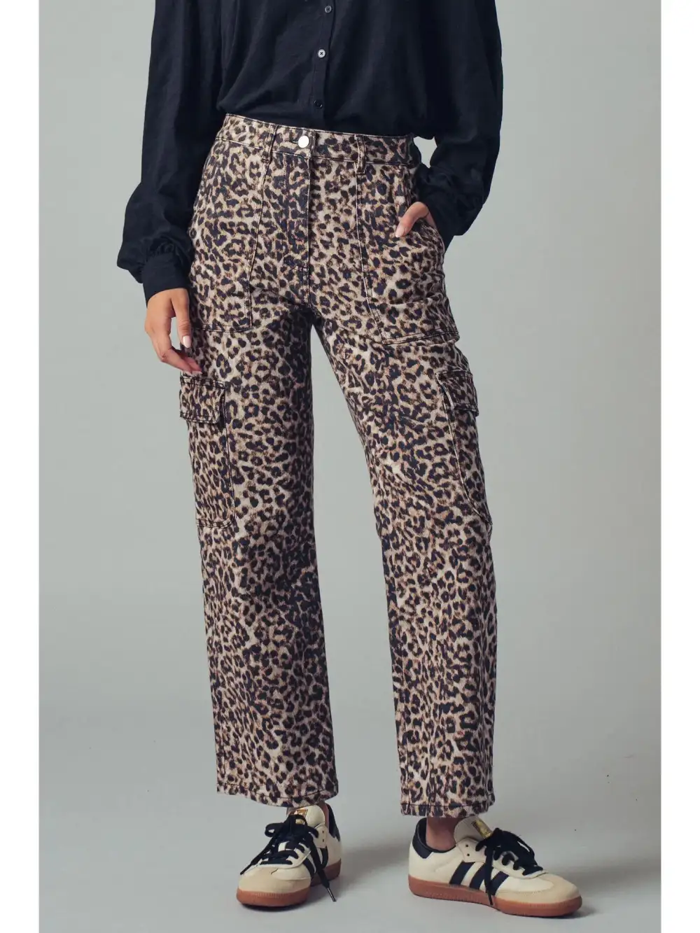 Roomy Straight Utility Cargo Pants