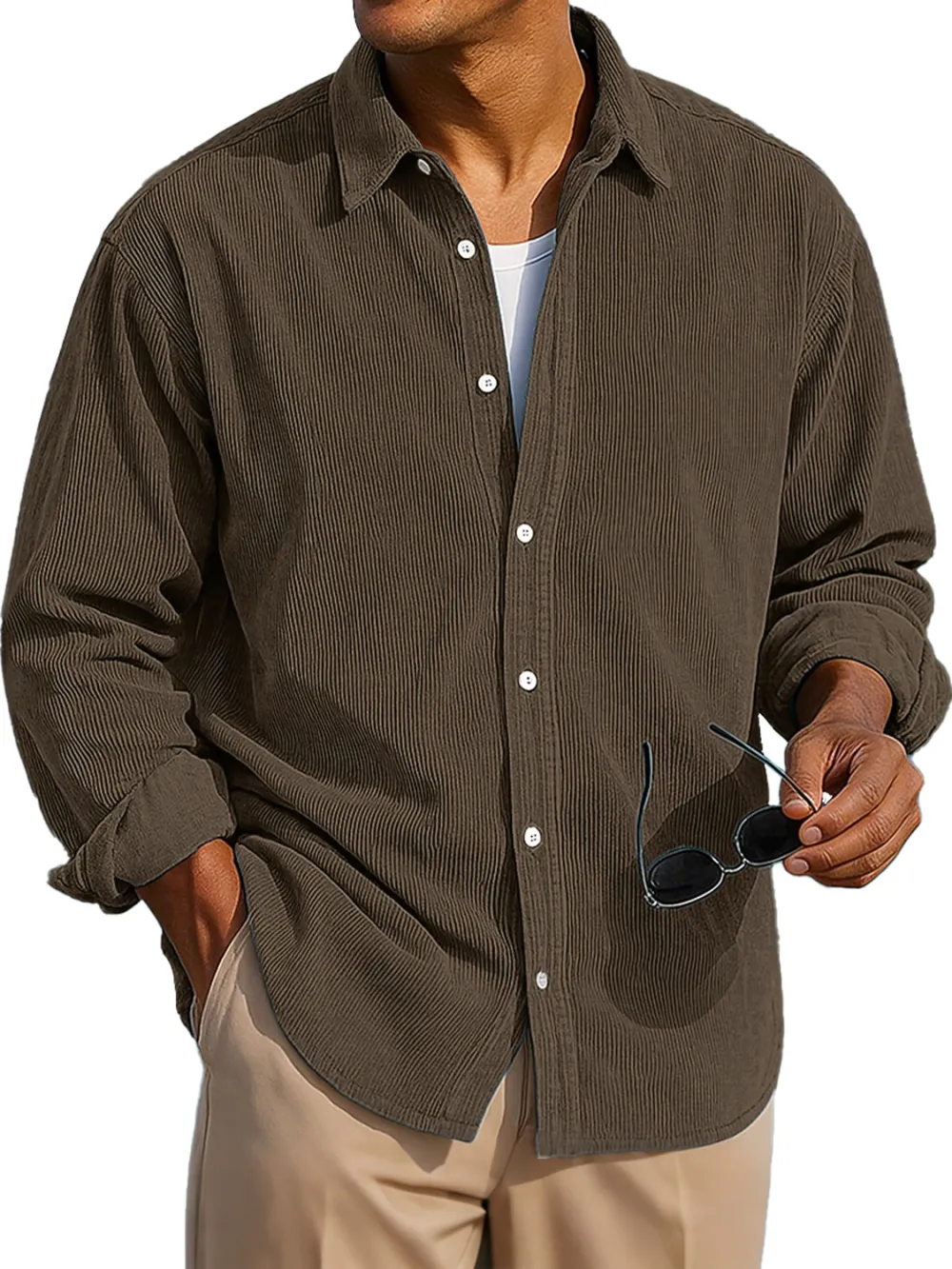 Corduroy Long Sleeve Shirt