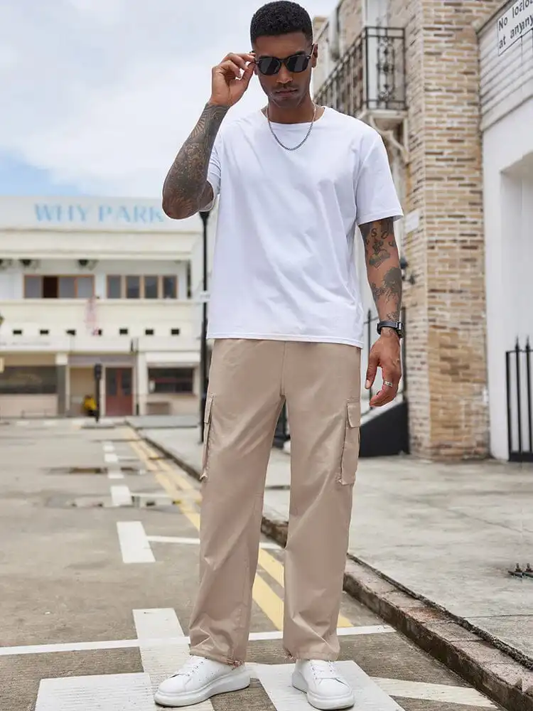Cotton Cargo Work Pants