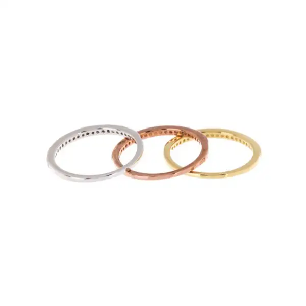 Crystal Stacking Eternity Fashion Ring