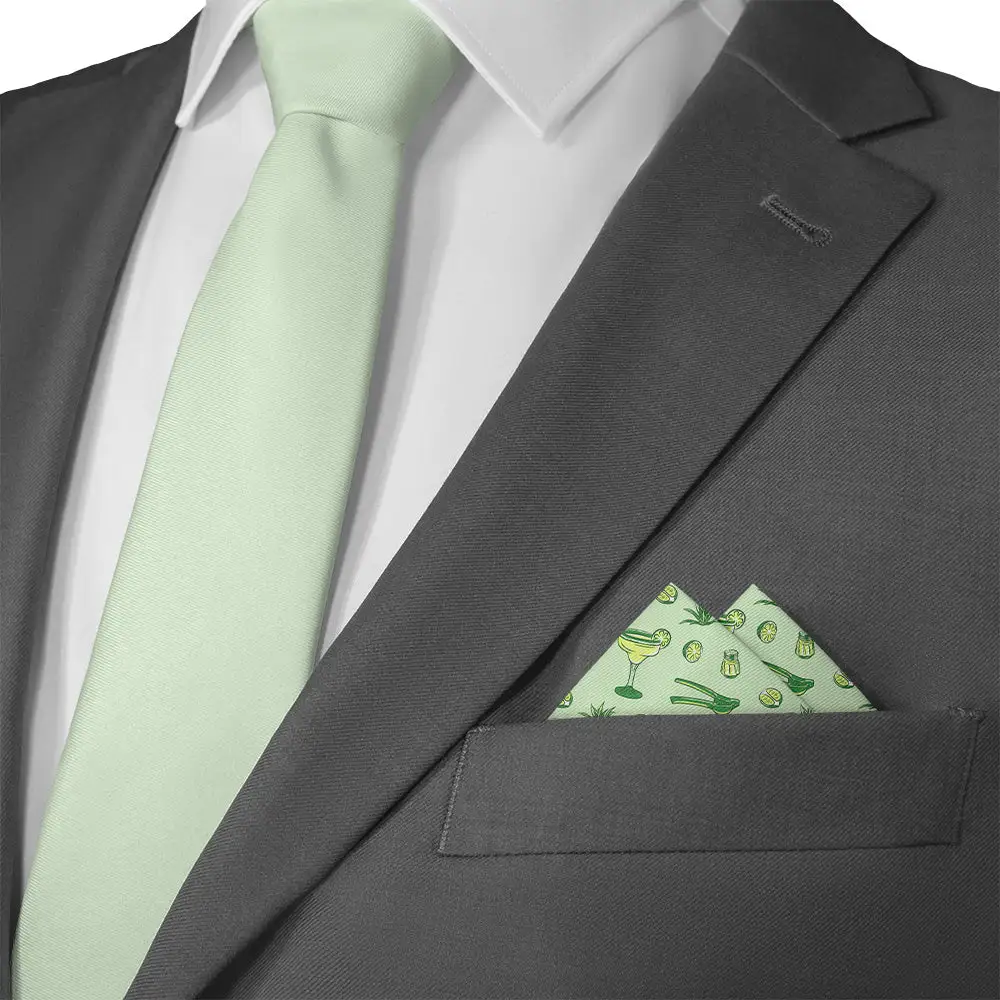 Refined Streamlined Novelty Food And Drink Motif Pocket Square
