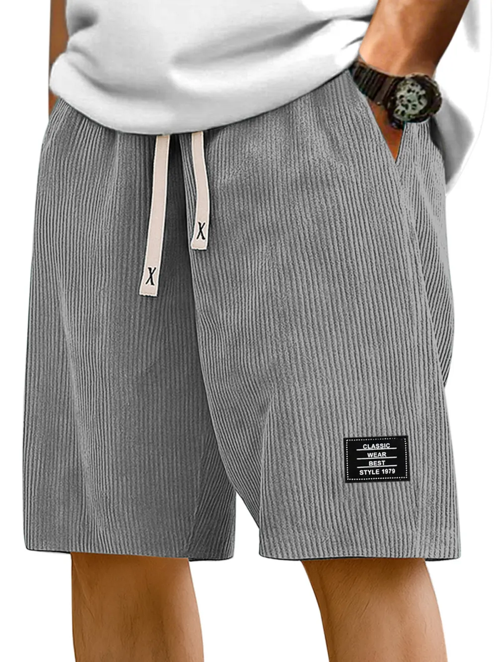 Relaxed Striped Casual Shorts