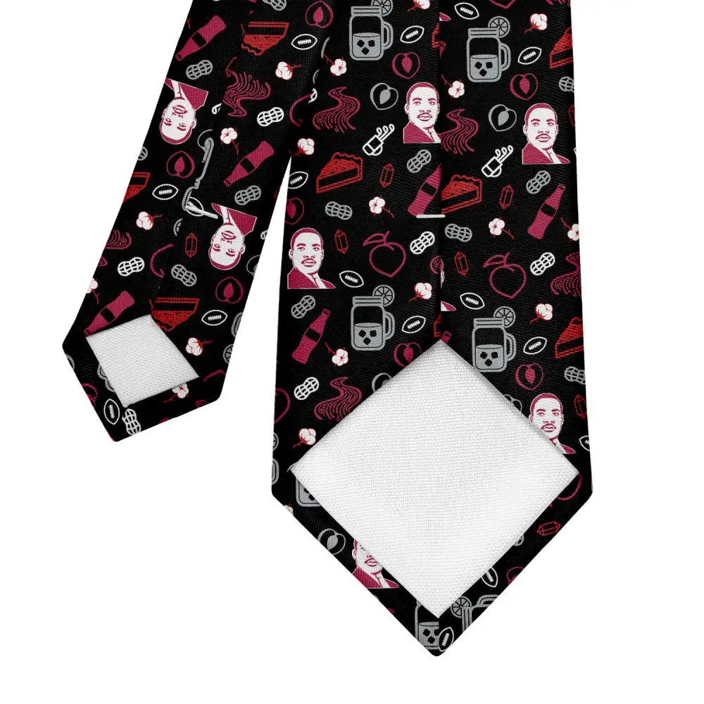 Refined Heritage Emblem Composition Necktie