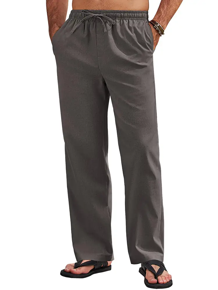 Sumer Linen Blend Beach Yoga Trousers Pants