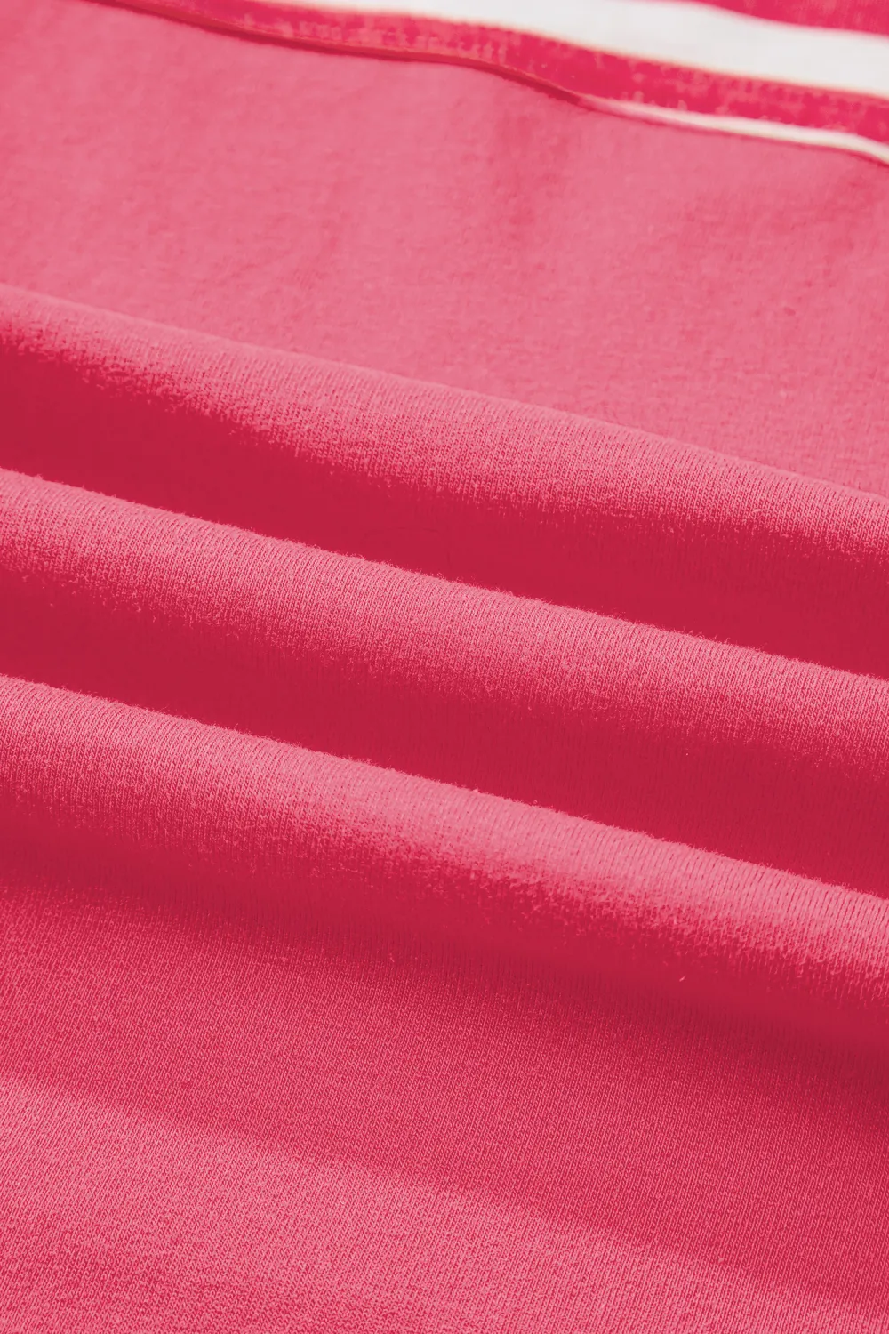 Pink Stripe Block Patchwork Drop Top