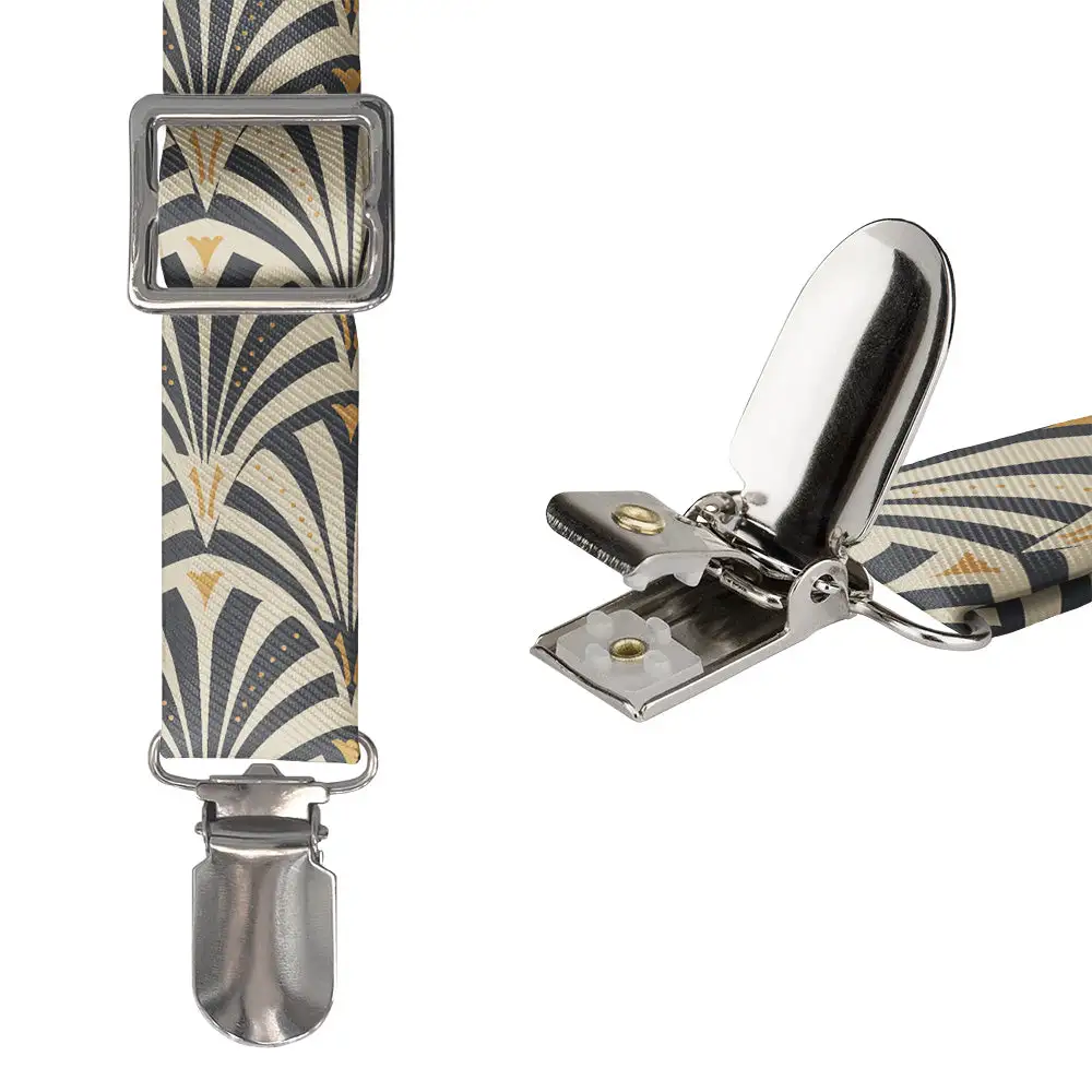 Fanfare Geometric Pattern Suspenders