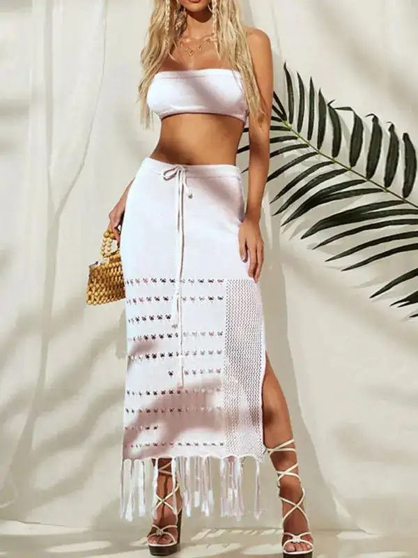Top Wrap Chest Dress Coordinated Swim Cover Up