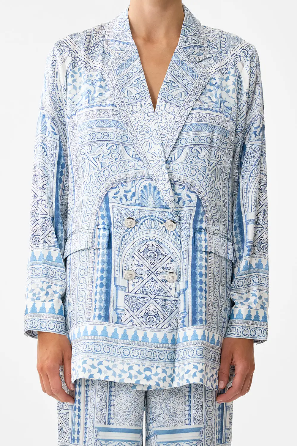 Relaxed Double Breasted Soft Jacket