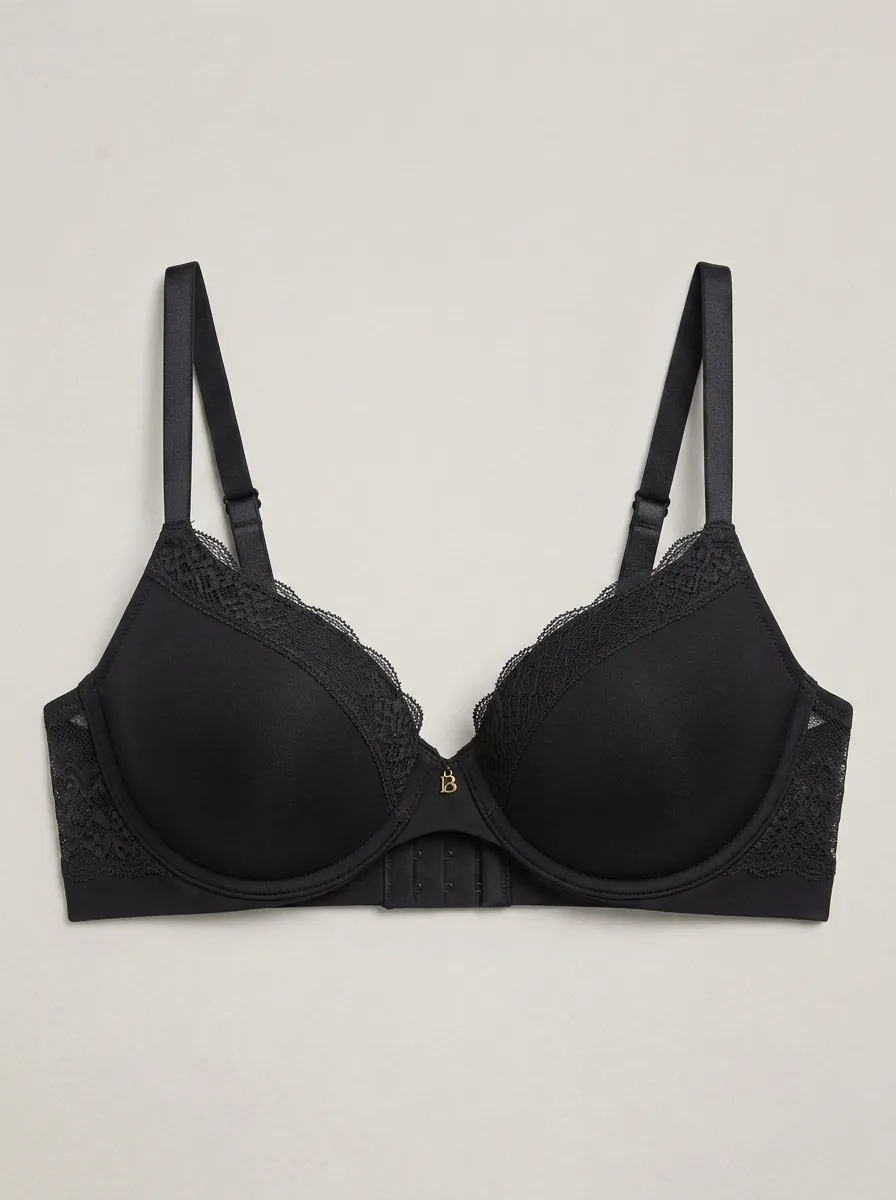 Women's Underwire Seamless Lace-Trim Bra