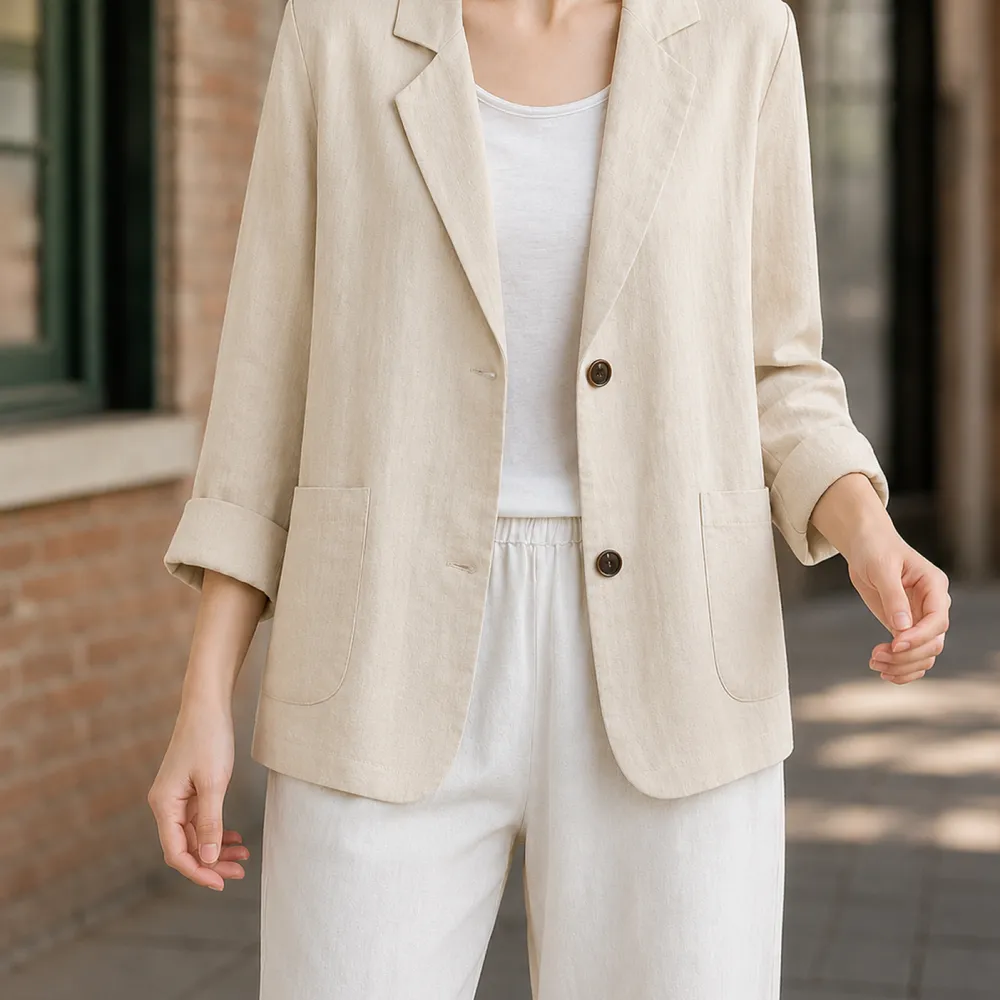 Notched Lapel Blazer