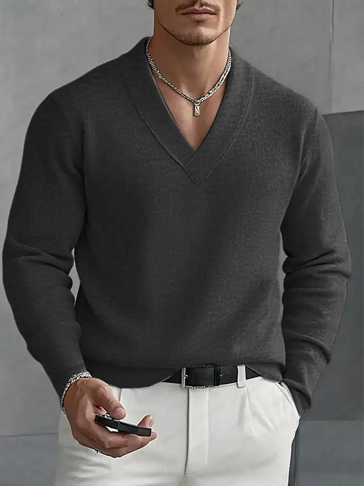 Layering Open Collar Shirt