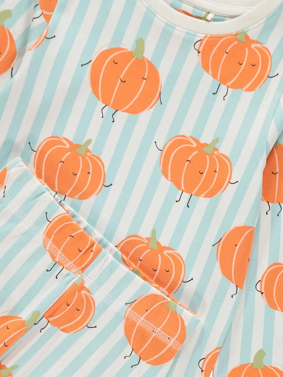 Blue Striped Pumpkin Pyjamas