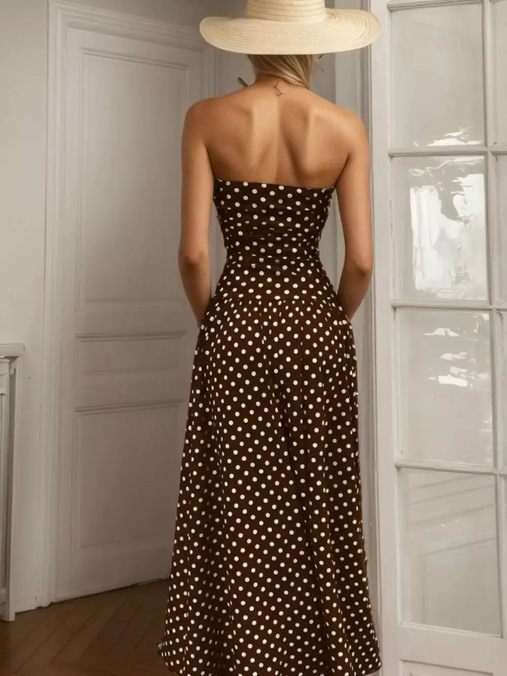 Elegant Strapless Maxi Dress