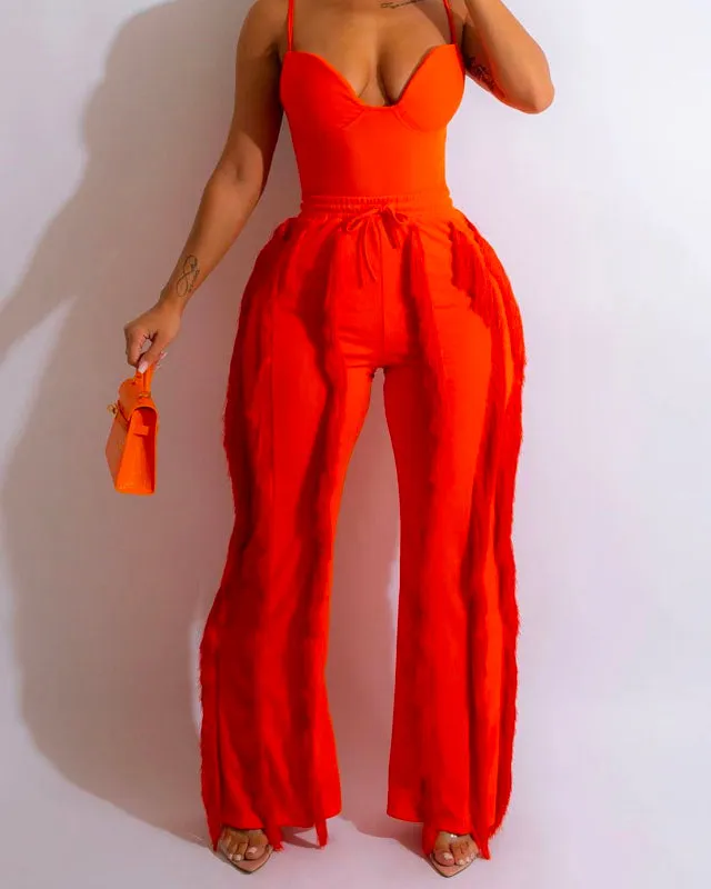 Stretch Fit Adjustable Strap Matching Outfit Set