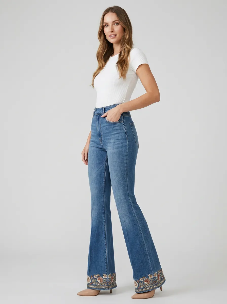 Women's High Waist Casual Denim Jeans