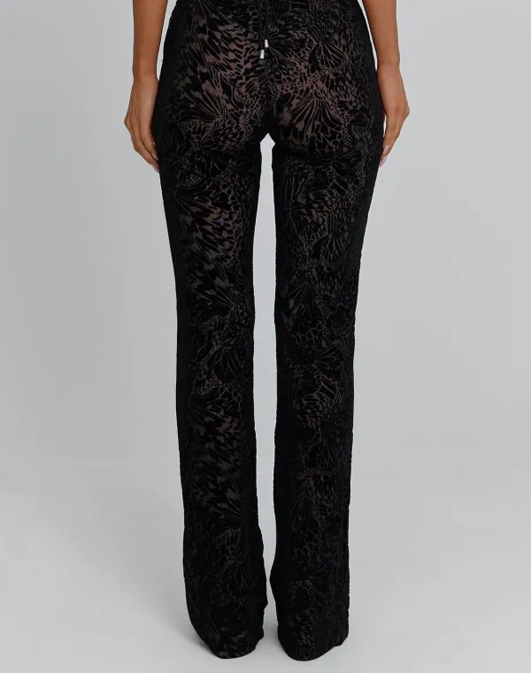 Black Burnout Cutout Jumpsuit