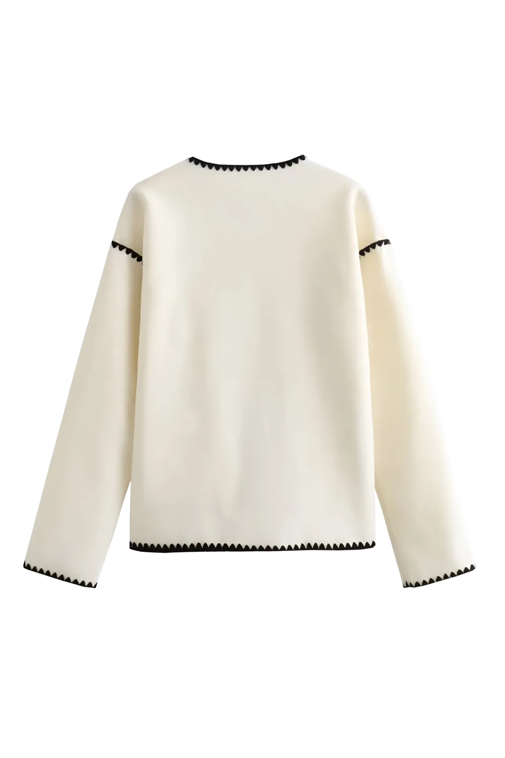 Relaxed V-Neck Long Jacket