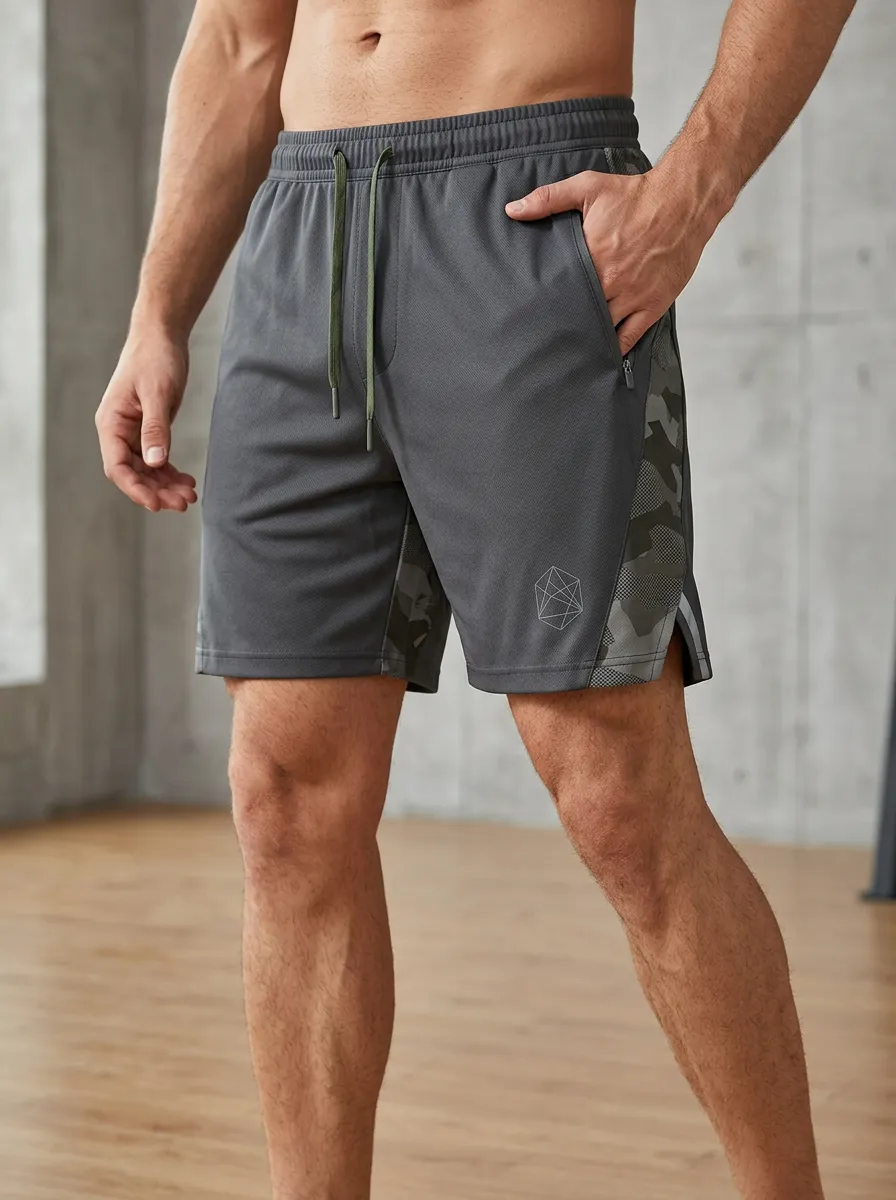 Minimal Camo Daily Wear Men's Sports Shorts