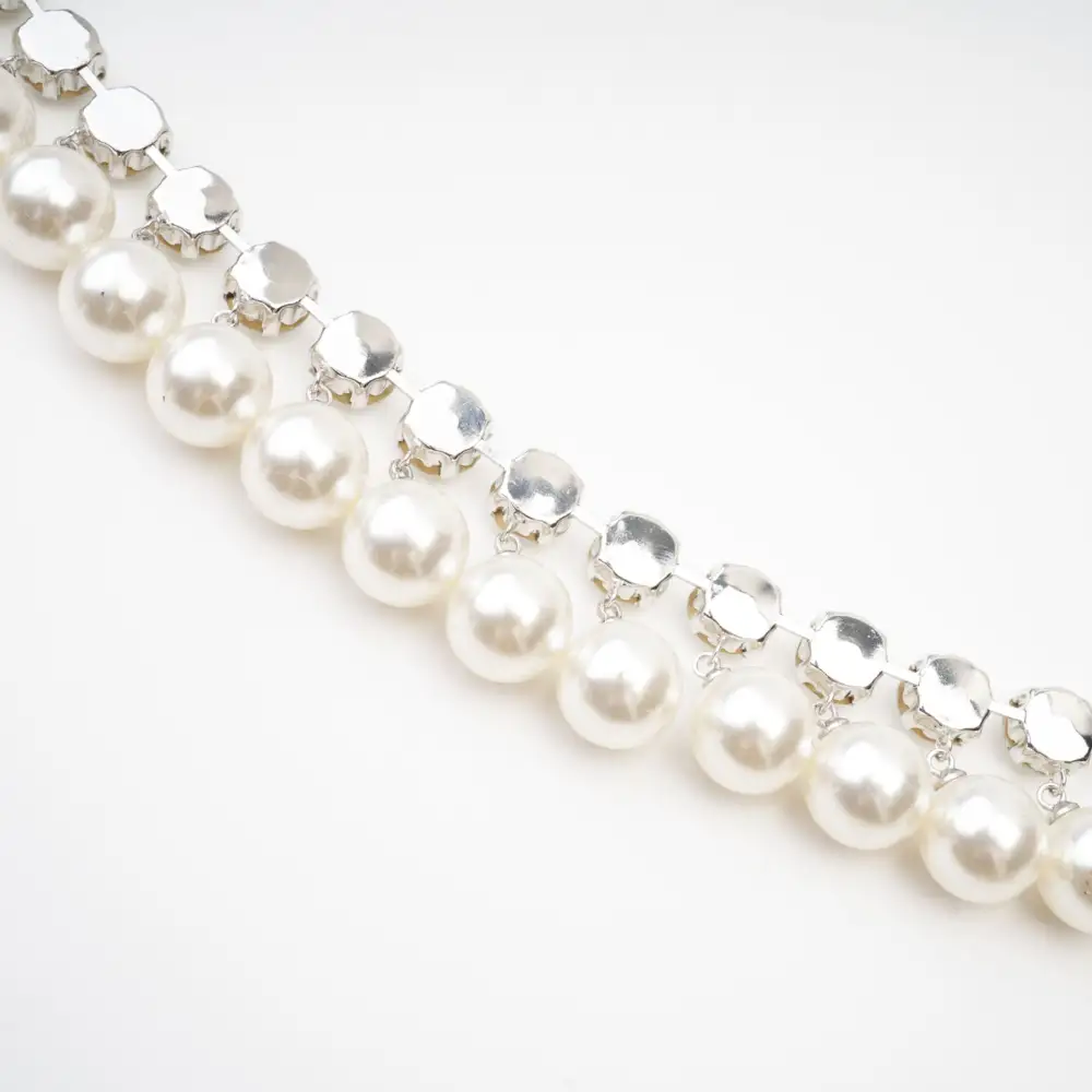 Pearl Embellished Layered Necklace