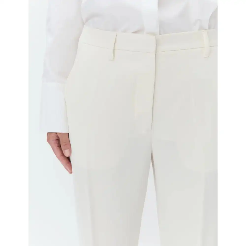 Modern Straight-Leg Cropped Women's Trousers