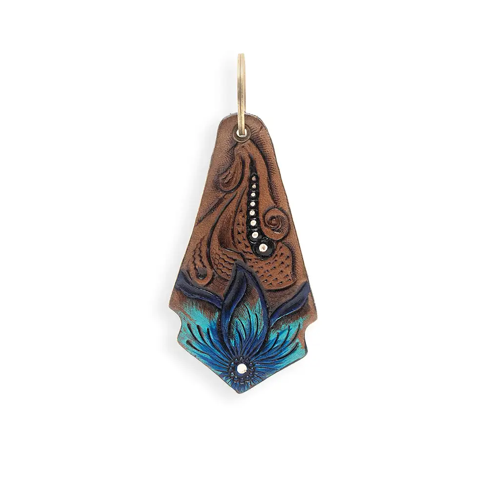 Casual Choice Hand-Tooled Leather Key Fob