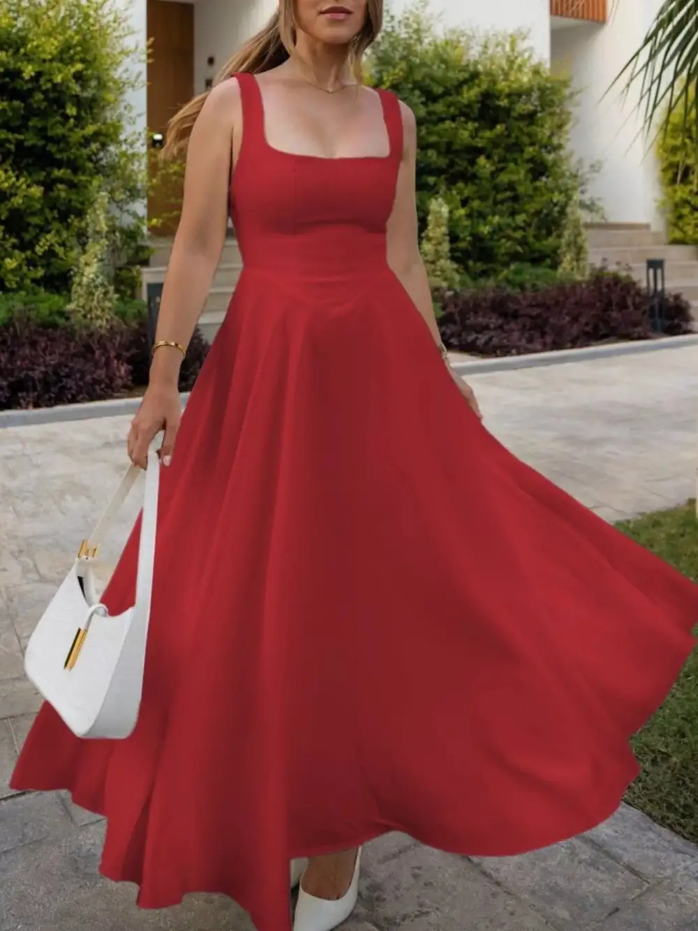 Soft Touch Square Neck Dress