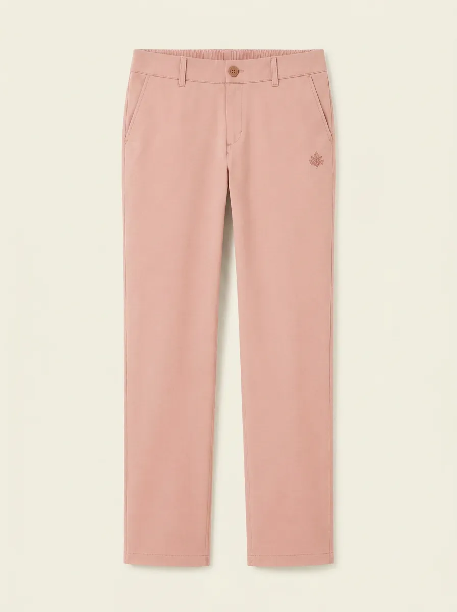 Women's Classic All Day Leaf Logo Printed Mid Rise Straight Leg Pants