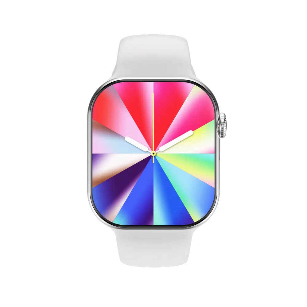 46mm Slim AMOLED Smartwatch | Premium Square Design, AI Assistant, Bluetooth Calls & NFC