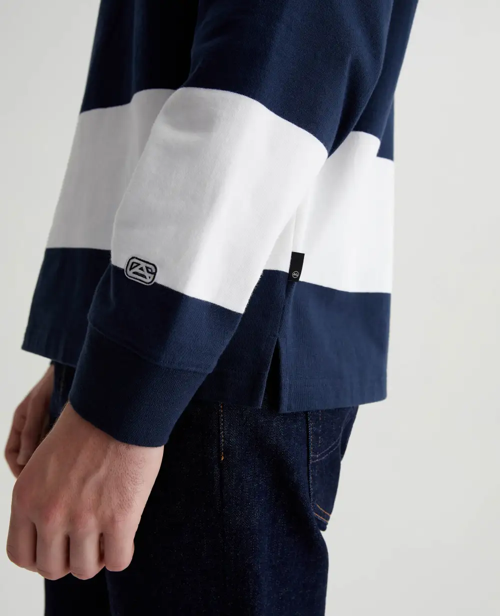 Men's Relaxed Fit Rugby Polo Shirt