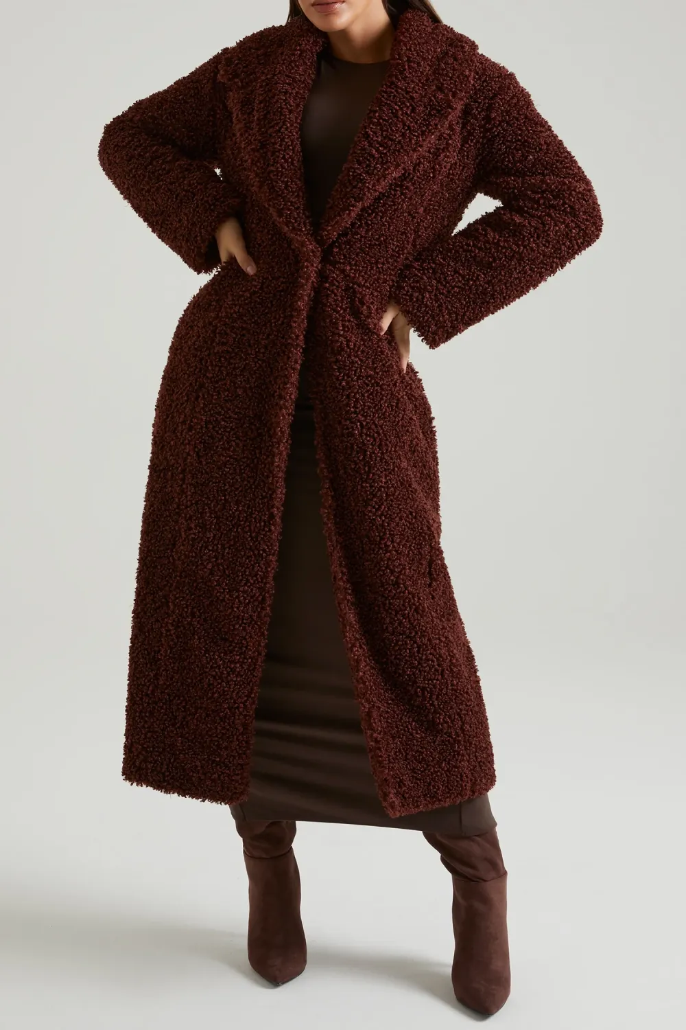 Soft And Wide Casual Long Warm Coat