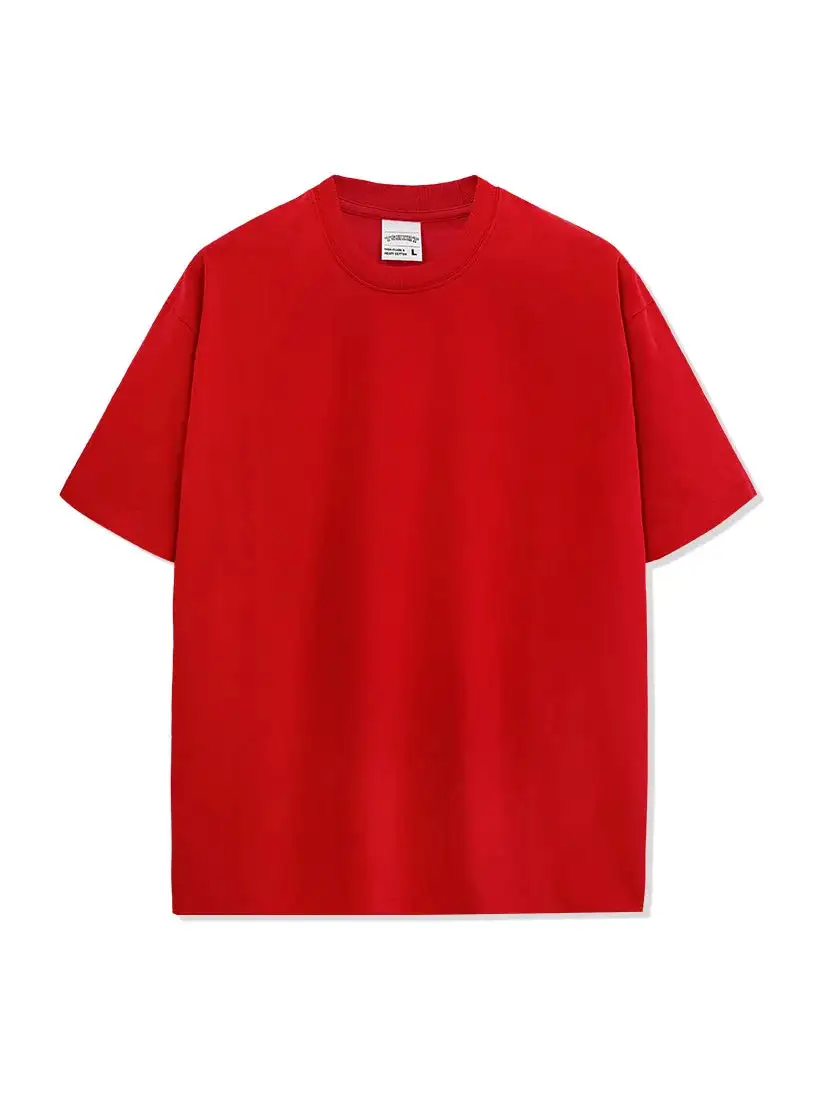 Woven Crew Neck Short Sleeve Tee