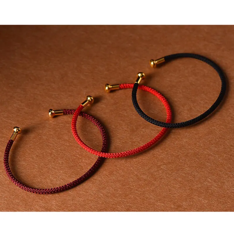 Simple Design Handmade Braid String Cuff Bracelet