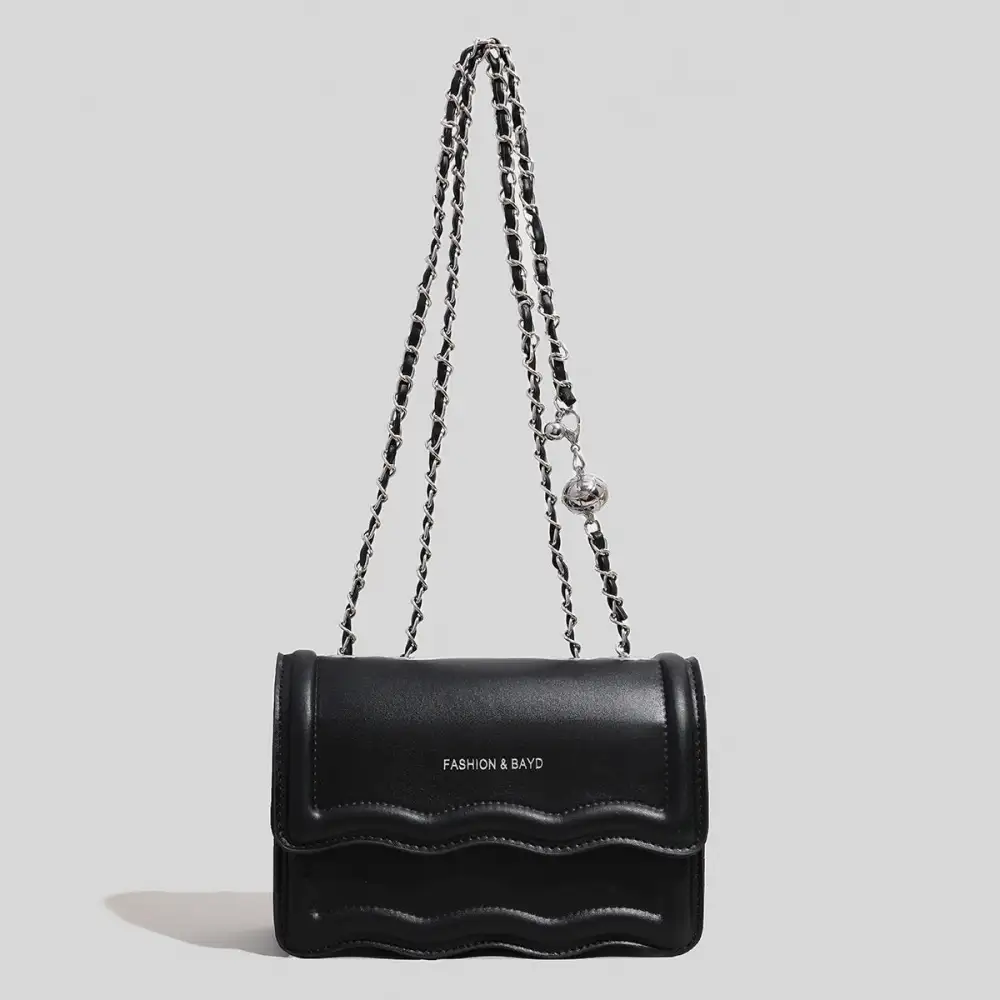 Solid Chain Shoulder Bag