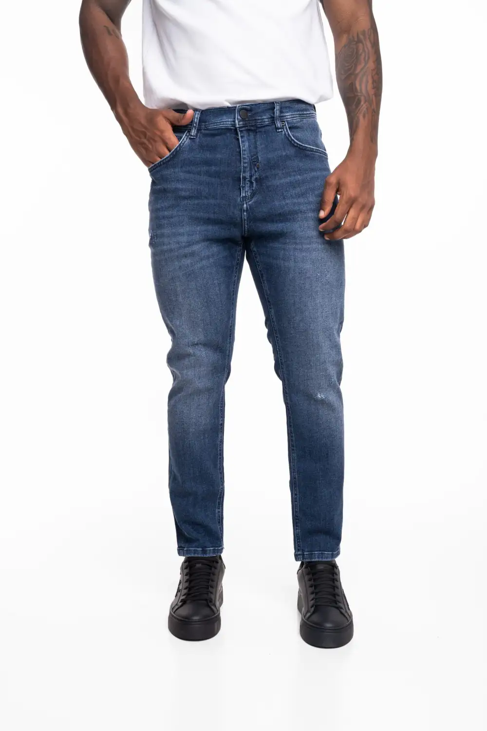 Refined Skinny Cropped Five Pocket Jeans