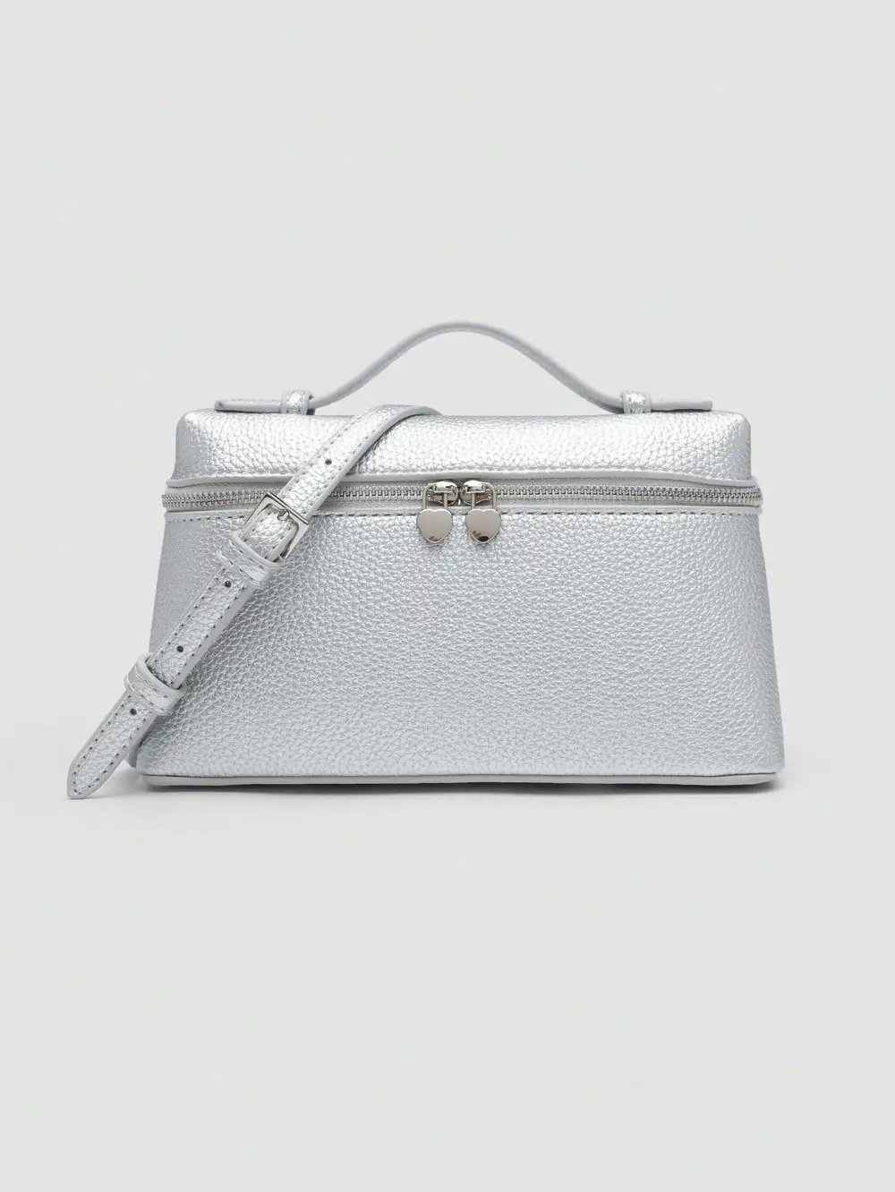 Litchi Grain PU Square Crossbody Bag