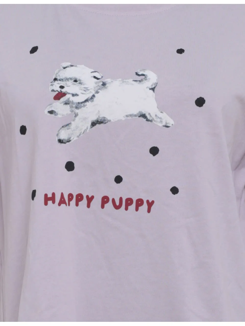 Cartoon Puppy Chic Pullover Short Sleeves T-shirt