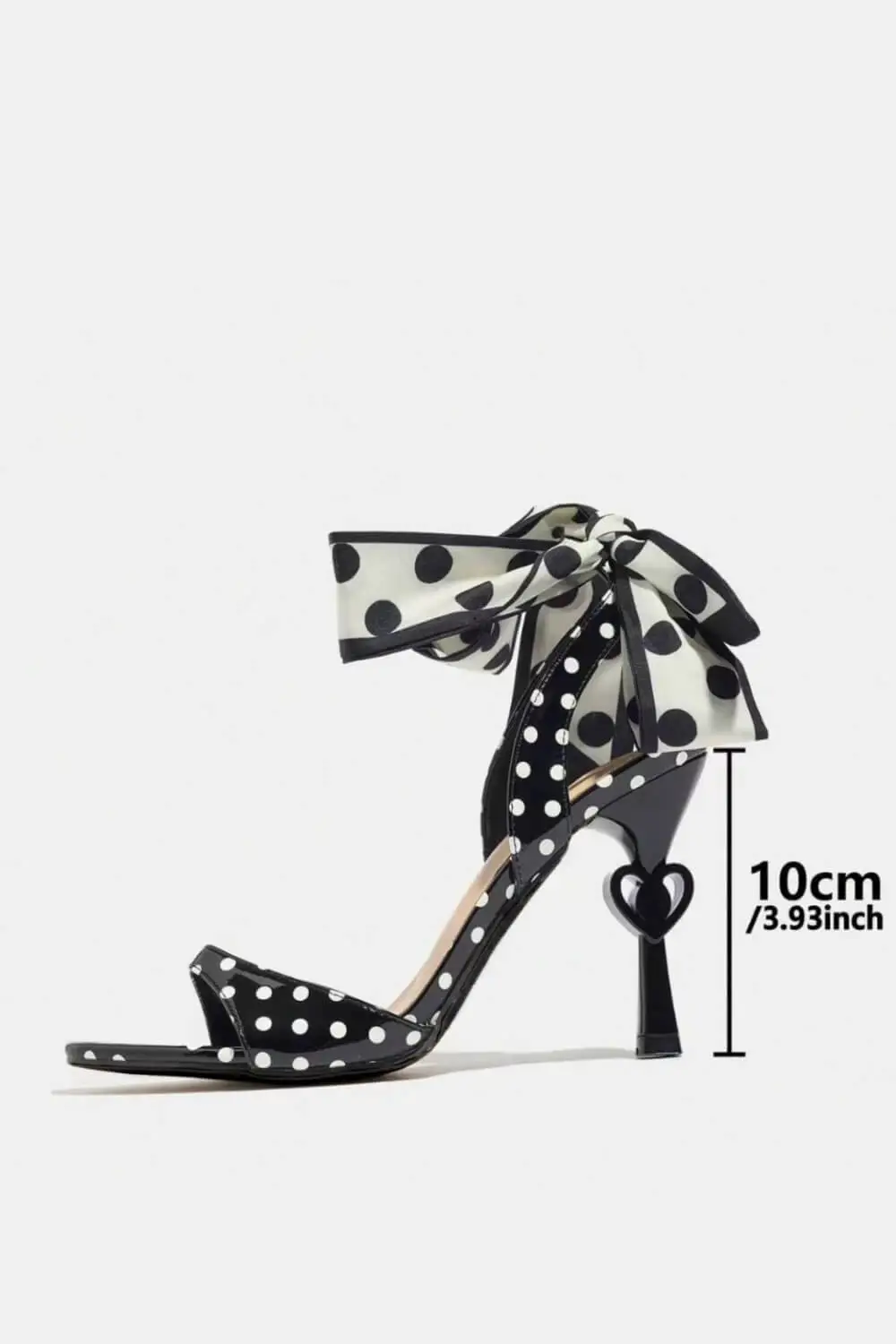 Polka Dot Lace Up Open