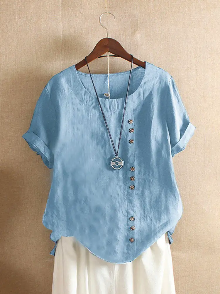Linen Short Sleeve Casual Shirt