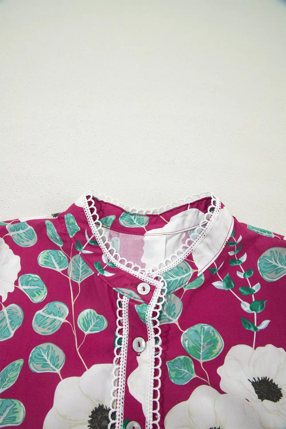 Gathered Detail Floral Printed Puff Sleeve Mini Dress