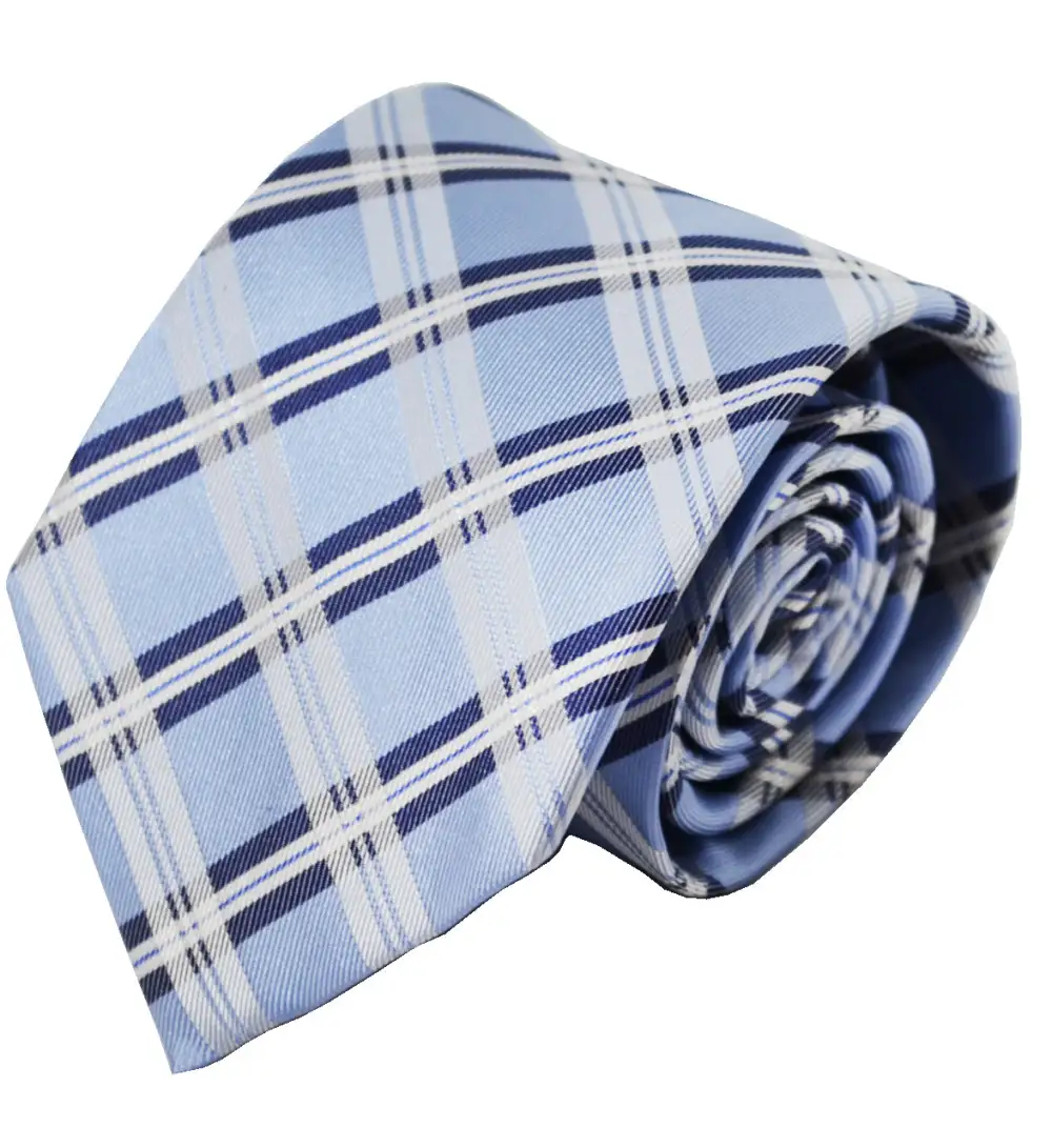 Polished Silk Plaid Men's Necktie