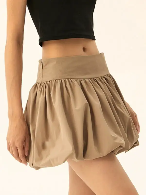 Smart Cotton Blend Pocket Detail Skirt
