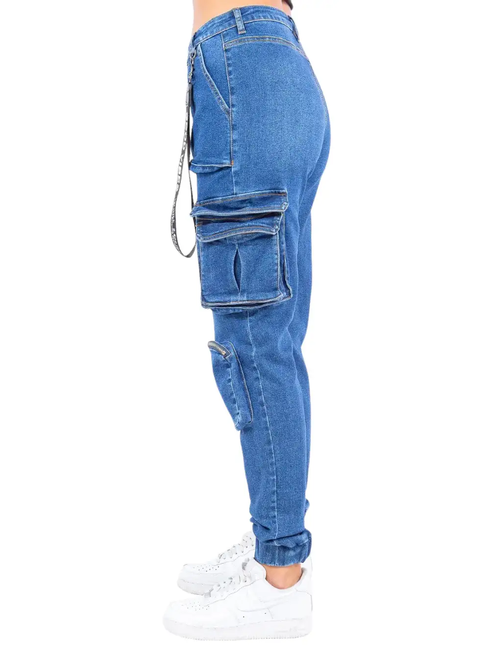 Women's Jogger Denim Cargo Pants