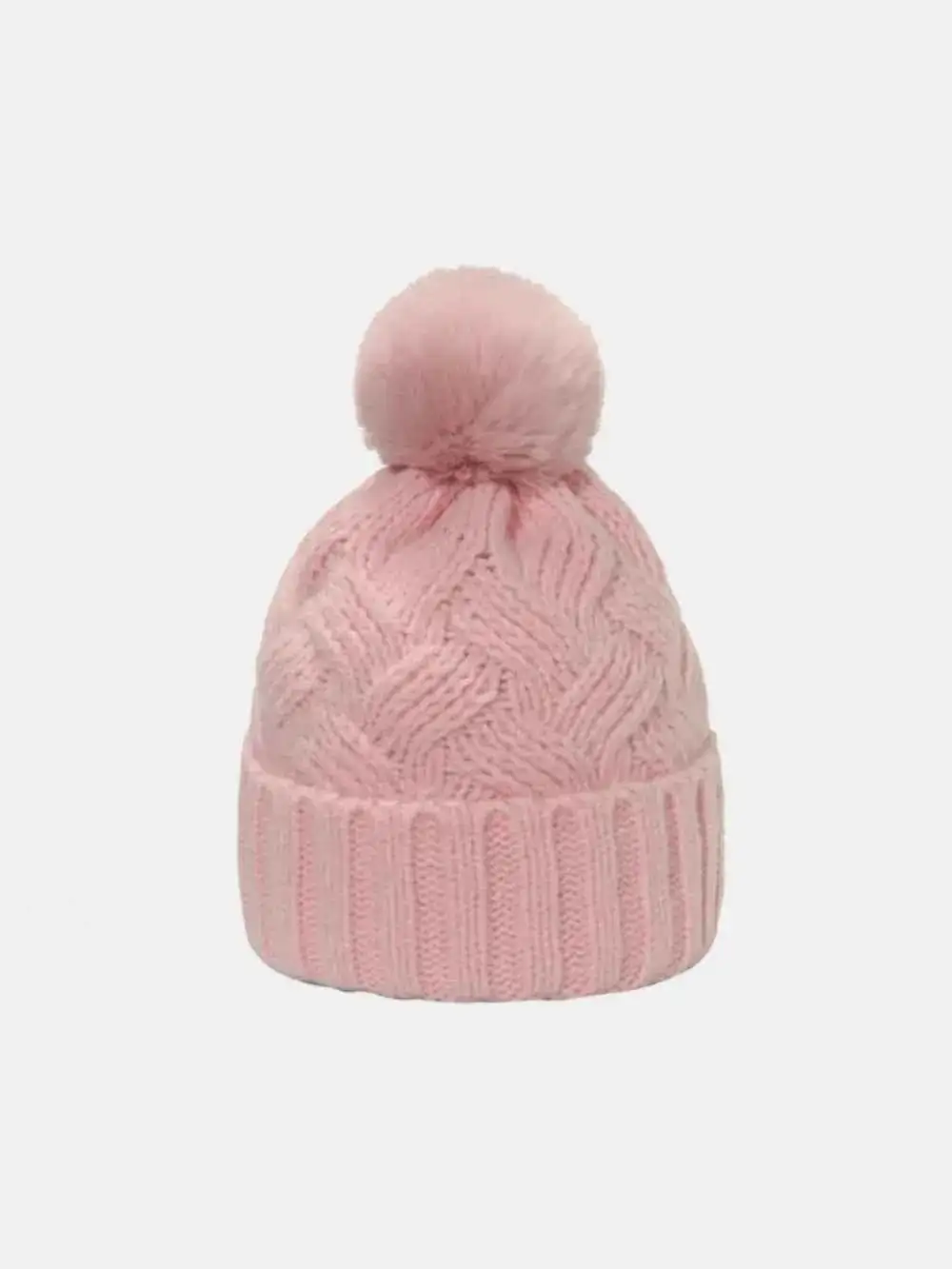 Roll Cable Knit Hat