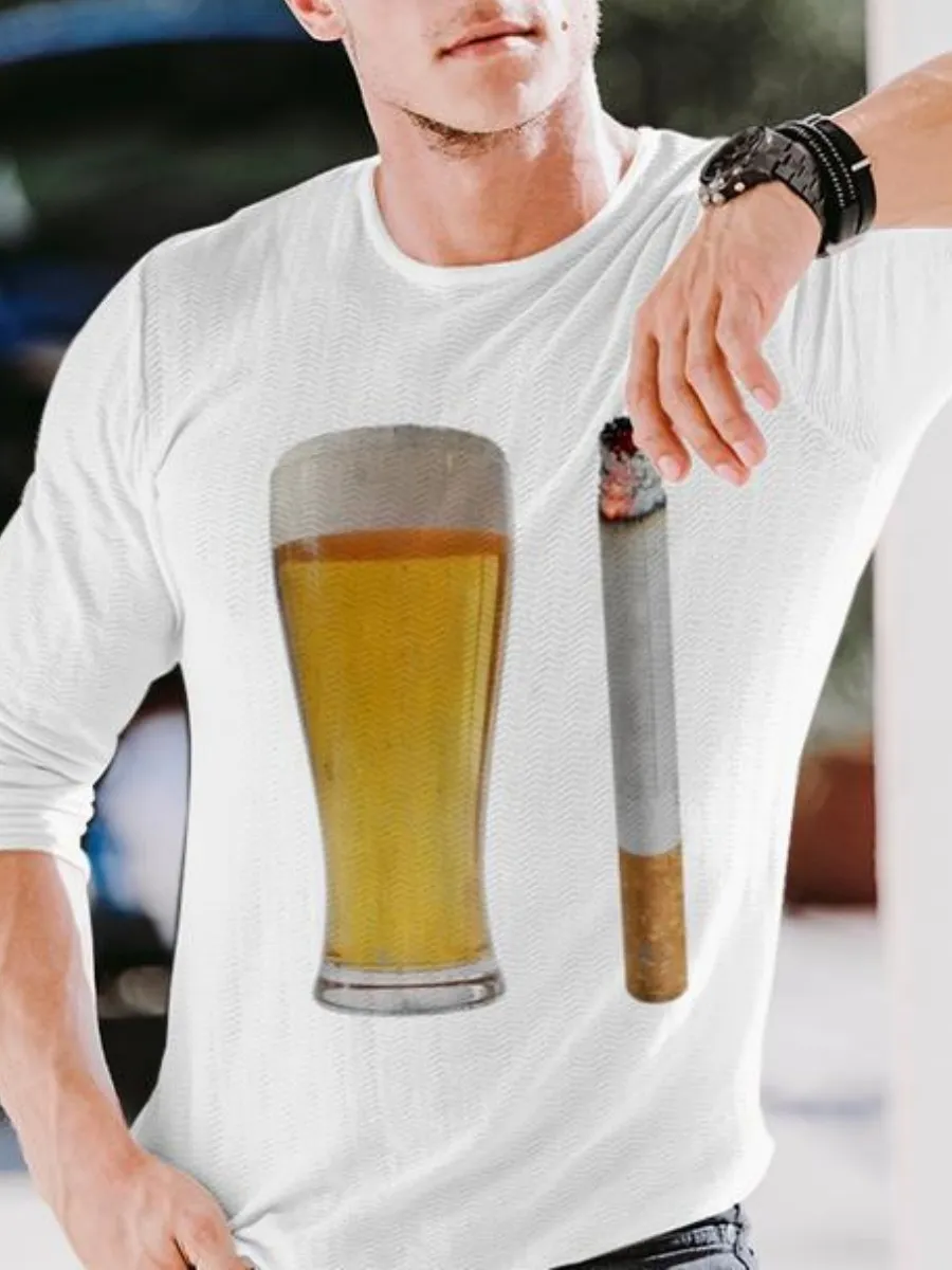 Casual Graphic Long Sleeve T-Shirt